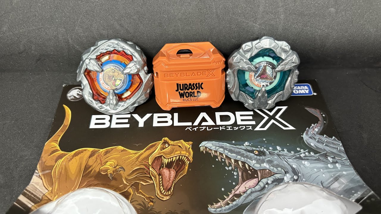 ベイブレードX T-レックス/モササウルス、スピノサウルス