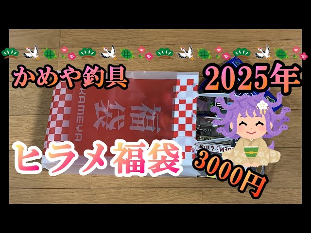2025年 かめや釣具 ヒラメ福袋3000円 #ルアー釣り #福袋 #釣り福袋