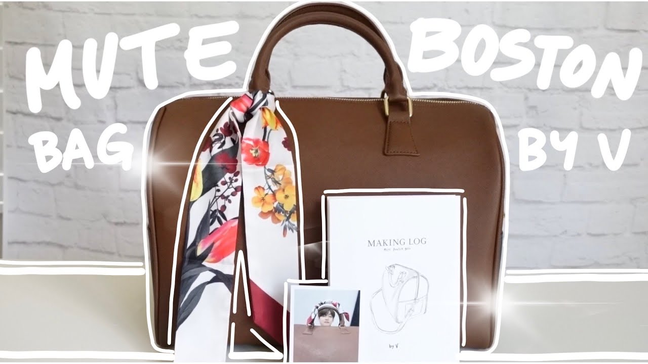 Honest Review & Unboxing of BTS V's Mute Boston Bag & Brooch Set