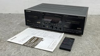 Pioneer T-W01AR ステレオカセットデッキ リモコン付属 Pioneer T
