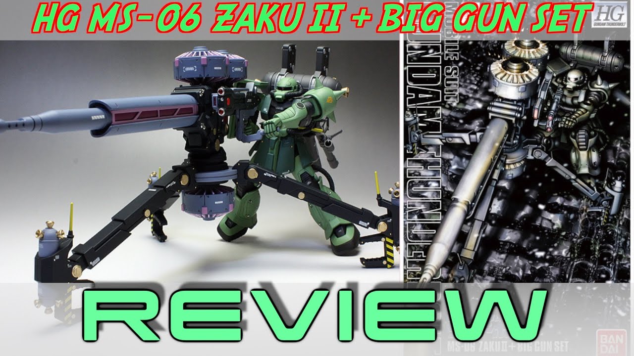 HG MS-06 ZAKU II + BIG GUN SET Thunderbolt Ver. 1/144 - Gundam