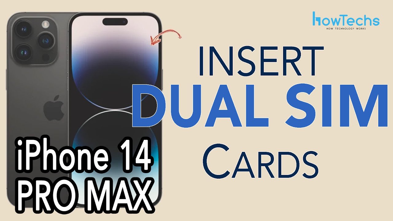iPhone 14 PRO MAX - How to Insert DUAL PHYSICAL SIM cards