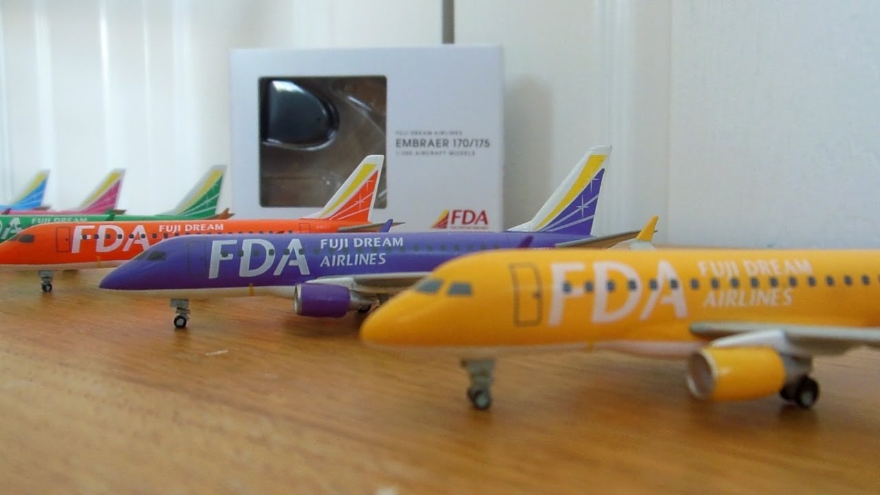 FDA エンブラエル 170/175 1/300 16種中15種セット 飛行機模型]フジ