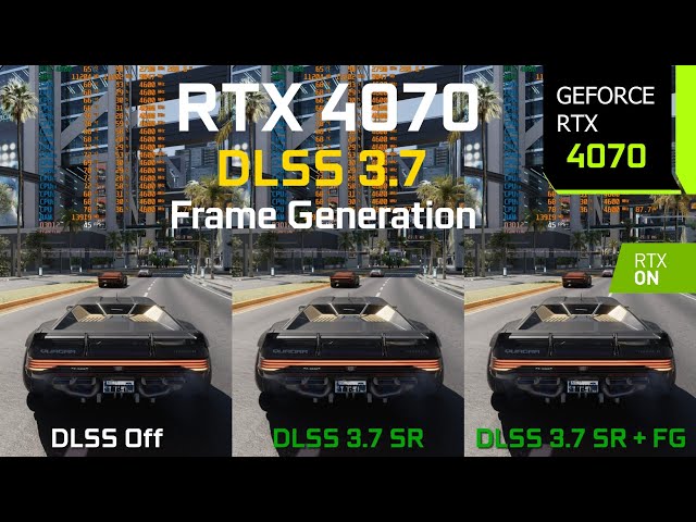 RTX 4070 DLSS 3.7 Frame Generation On vs Off Comparison - Test in