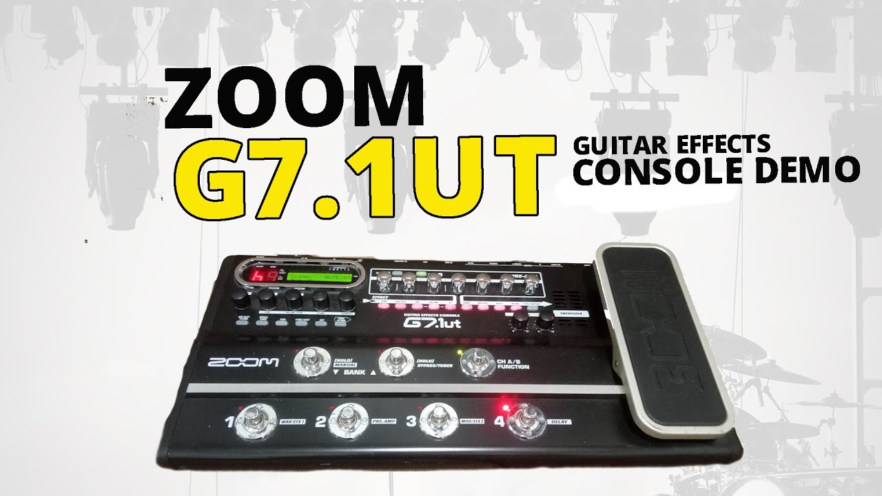 ZOOM G7.1ut Guitar Effects Console Demo - YouTube