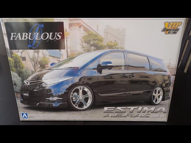 Unboxing Toyota Estima Aeras Fabulous 1/24 Aoshima - YouTube