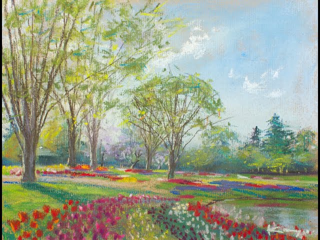 三々サイズソフトパステル水彩画絵画アートインテリア 三々サイズ