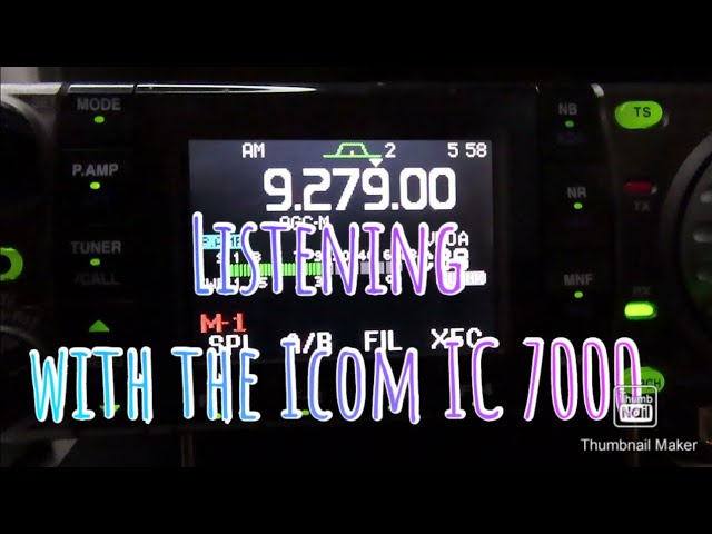 Shortwave listening with the Icom IC 7000 Transceiver - YouTube