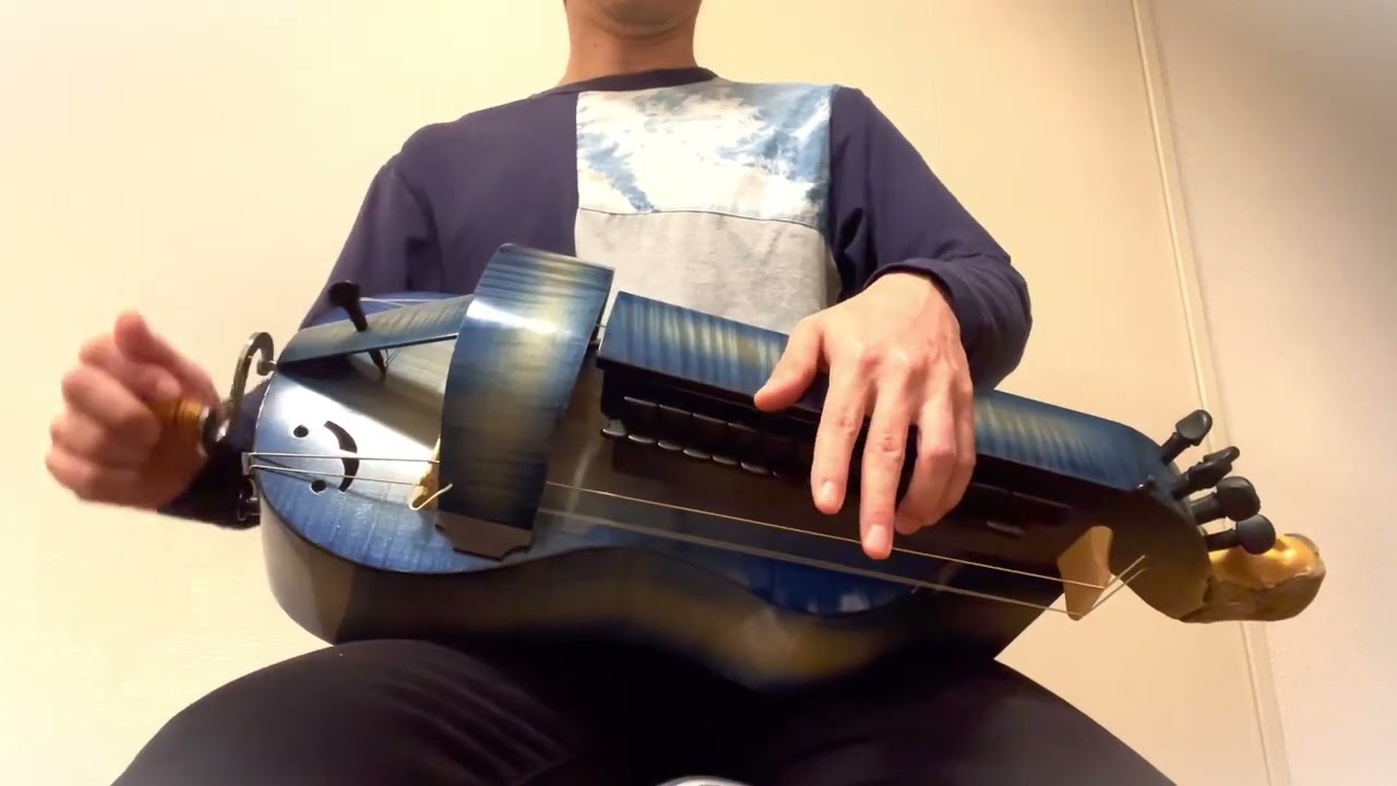 ハーディ・ガーディ hurdy gurdy ヨーロッパ 手作り古楽器 民族楽器