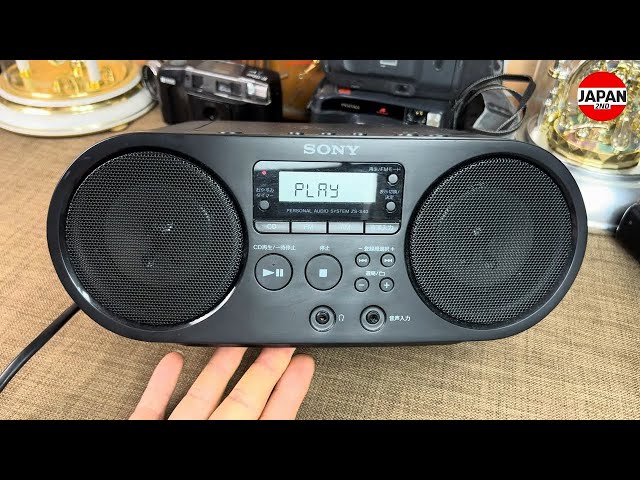 SONY ZS-S40 Personal Audio System Black CD/AM/FM Radio Boombox