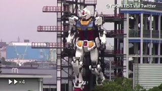 アムロ行きます！全長18メートルの動くガンダム、横浜に出現（字幕・1