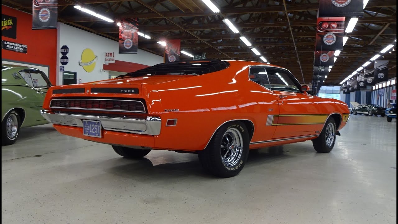 1970 Ford Torino GT in Calypso Coral Orange & 351 Engine Sound on