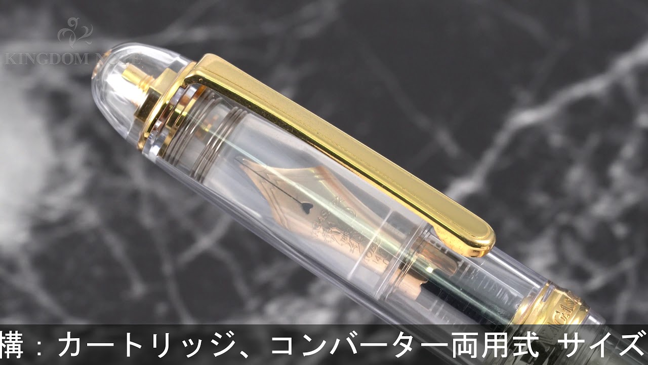 PLATINUM #3776 万年筆 Fサイズ スケルトン PLATINUM #3776 万年筆 F