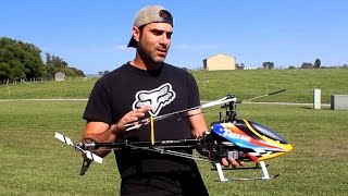 TREX-500と何かのプロポ 電動ラジコンヘリALIGNT-REX500とナイン