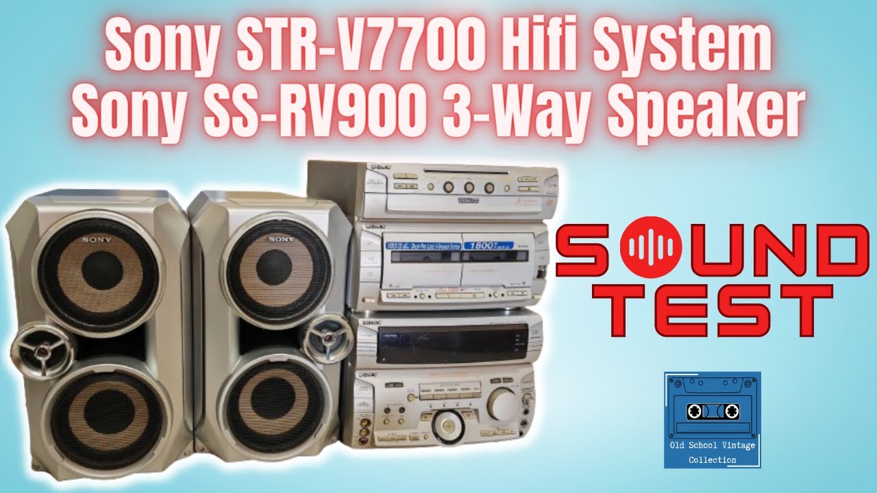 Sony Sony STR-V7700/MHC-V7700AV FM Stereo Hifi System & SS-RV900