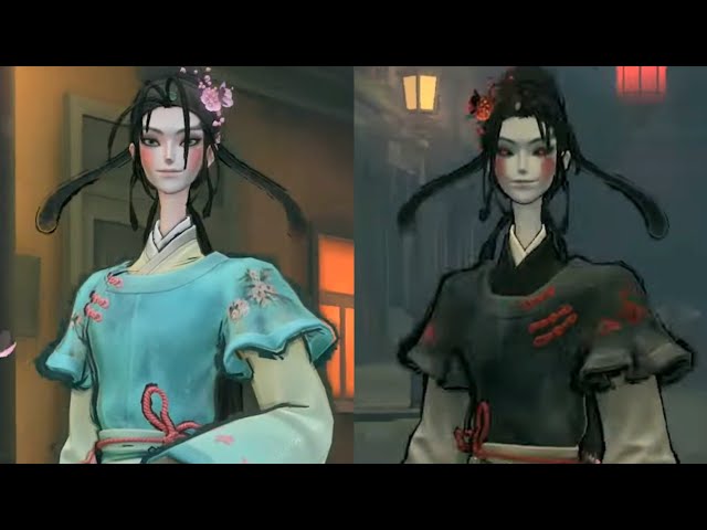 白黒無常SSR衣装『桃面書生』とサバイバーSRペット『館長』のゲーム内