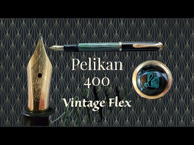 Pelikan 400 Vintage Old Style Flex Nib Fountain Pen - YouTube
