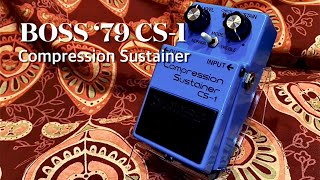 BOSS CS-1 Compression Sustainer '79 Vintage - YouTube