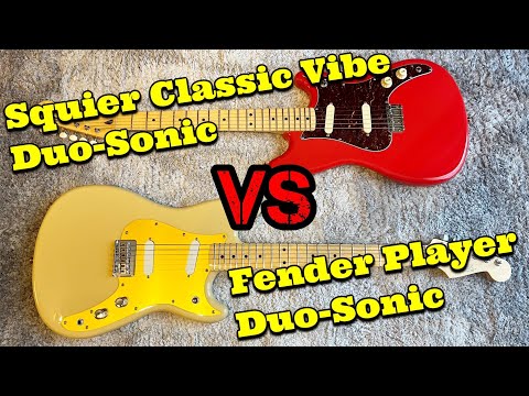 Fender VS Squier Duo-Sonic を比較してみると驚きの結果が‼️ - YouTube