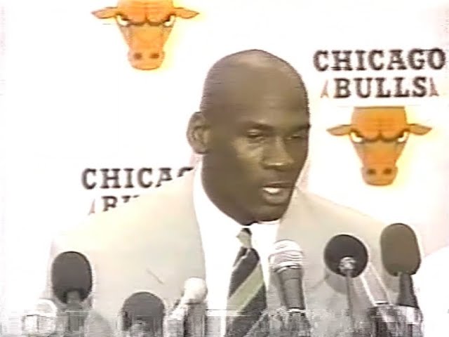 1993/10/06「マイケル・ジョーダン引退表明」 - YouTube