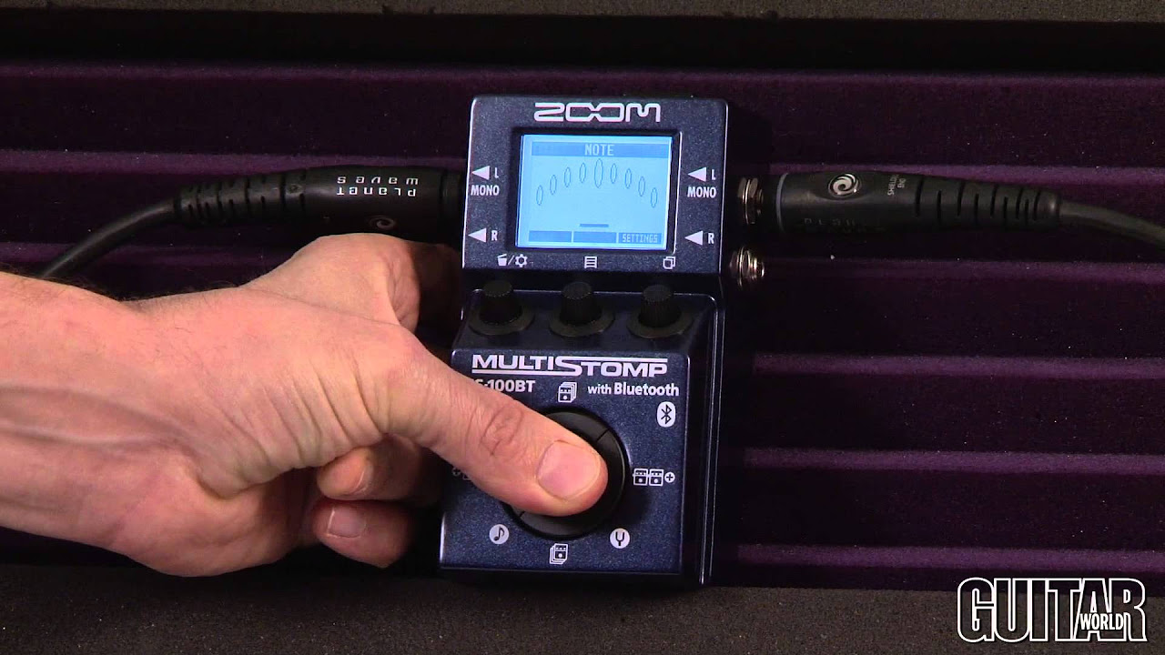 Zoom MS-100BT Multistomp Pedal with Bluetooth - YouTube