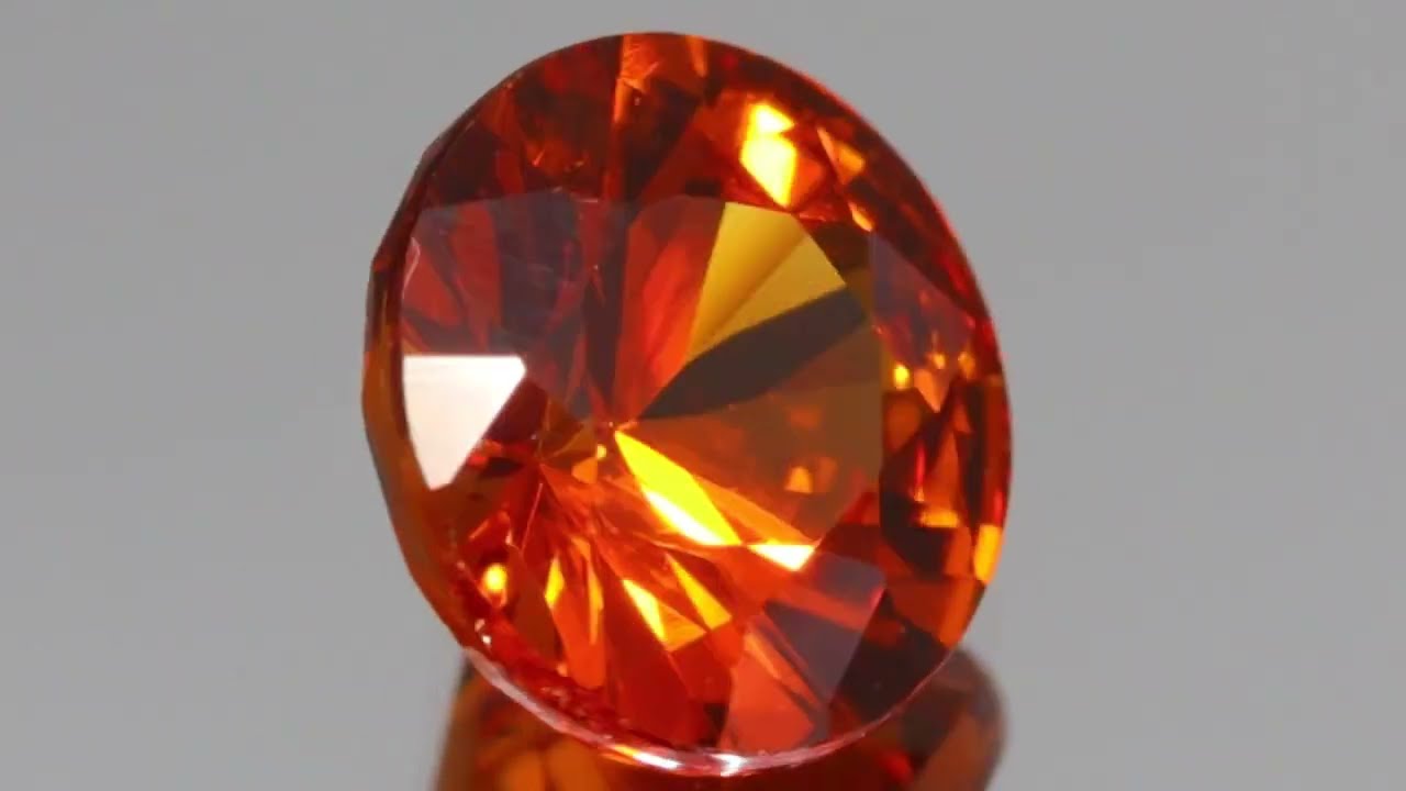 天然スペサルティンガーネット 0.96ct 【サンセットオレンジ】