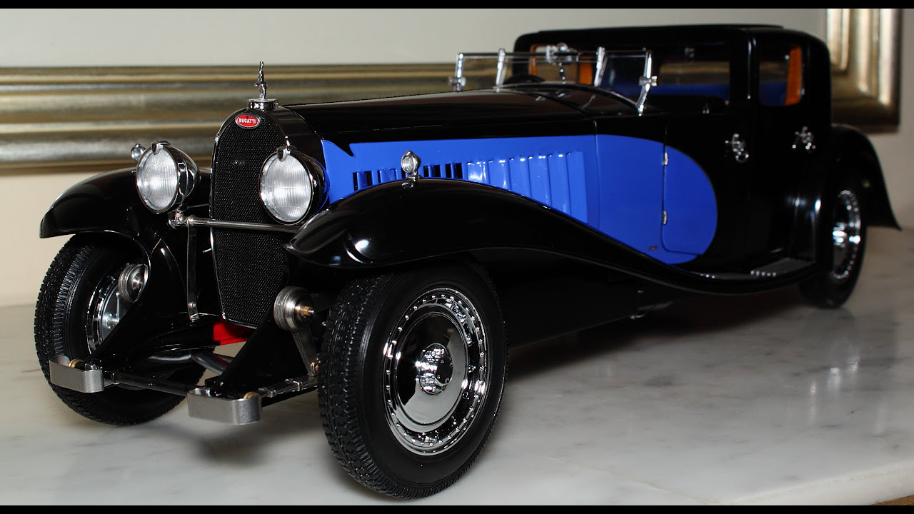 1/18 1930 Bugatti Type 41 Royale Coupe Napoleon black / blue by