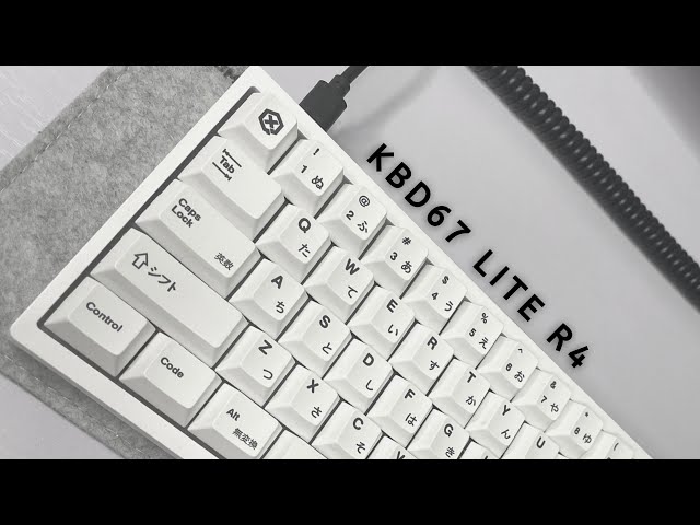 KBD67 lite r4 unboxing, assembly and build | creamy or poppy