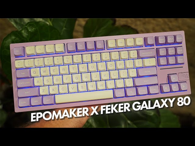 EPOMAKER x FEKER Galaxy 80 Keybord Review 💜 - YouTube