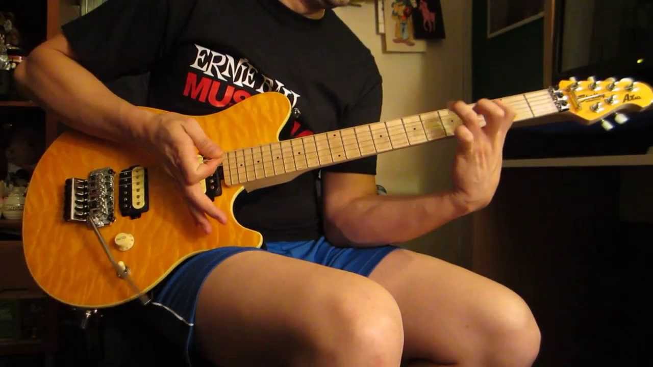 Improvising Van Halen style on my Sterling Music Man AX40 - YouTube