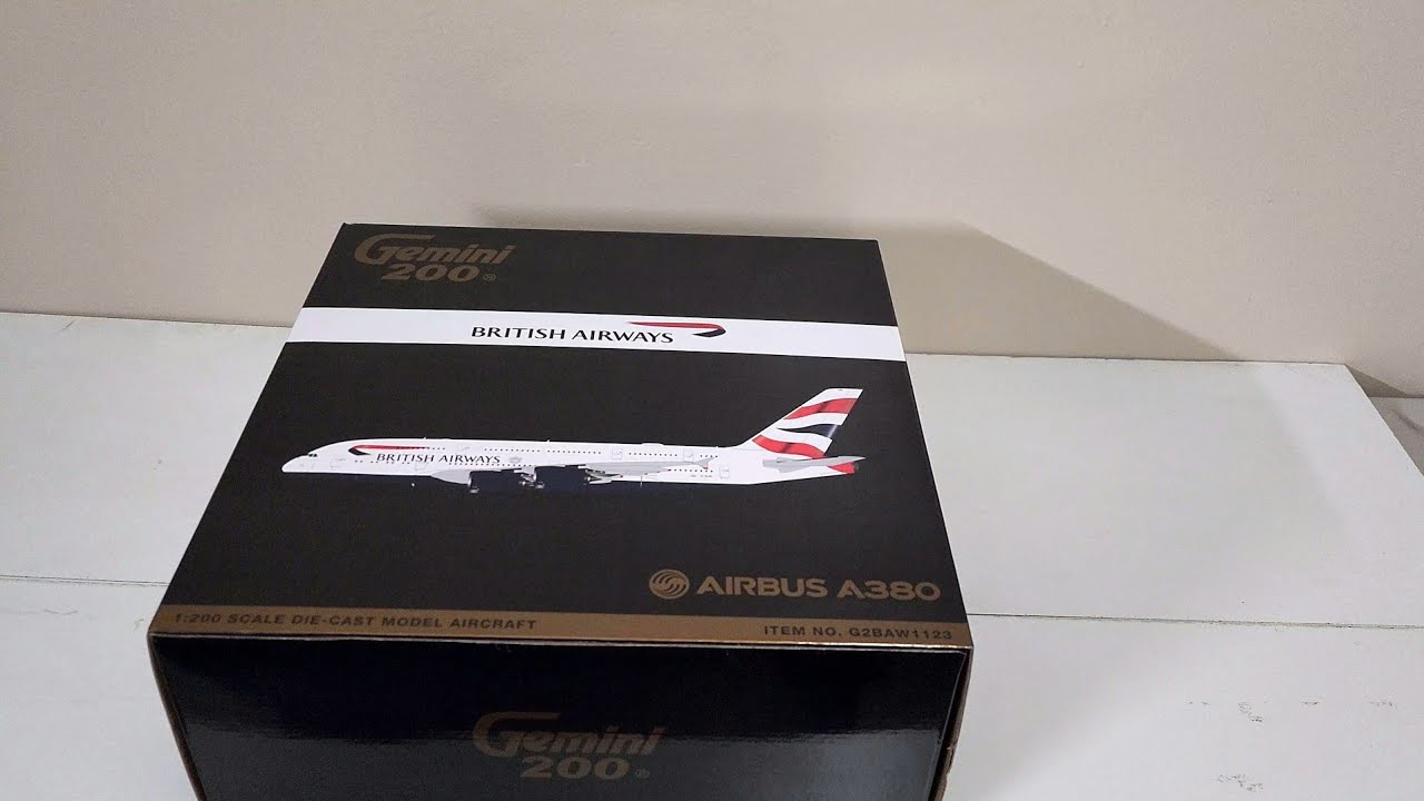 UNBOXING] Airbus A380-800 British Airways | GeminiJets 1:200 Die