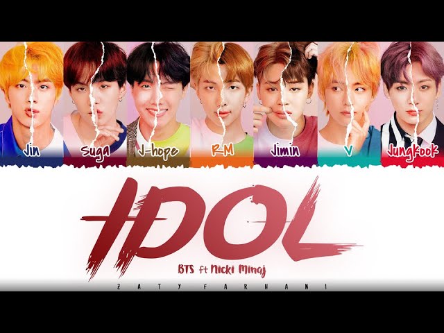BTS - 'IDOL' (feat. Nicki Minaj) Lyrics [Color Coded_Han_Rom_Eng