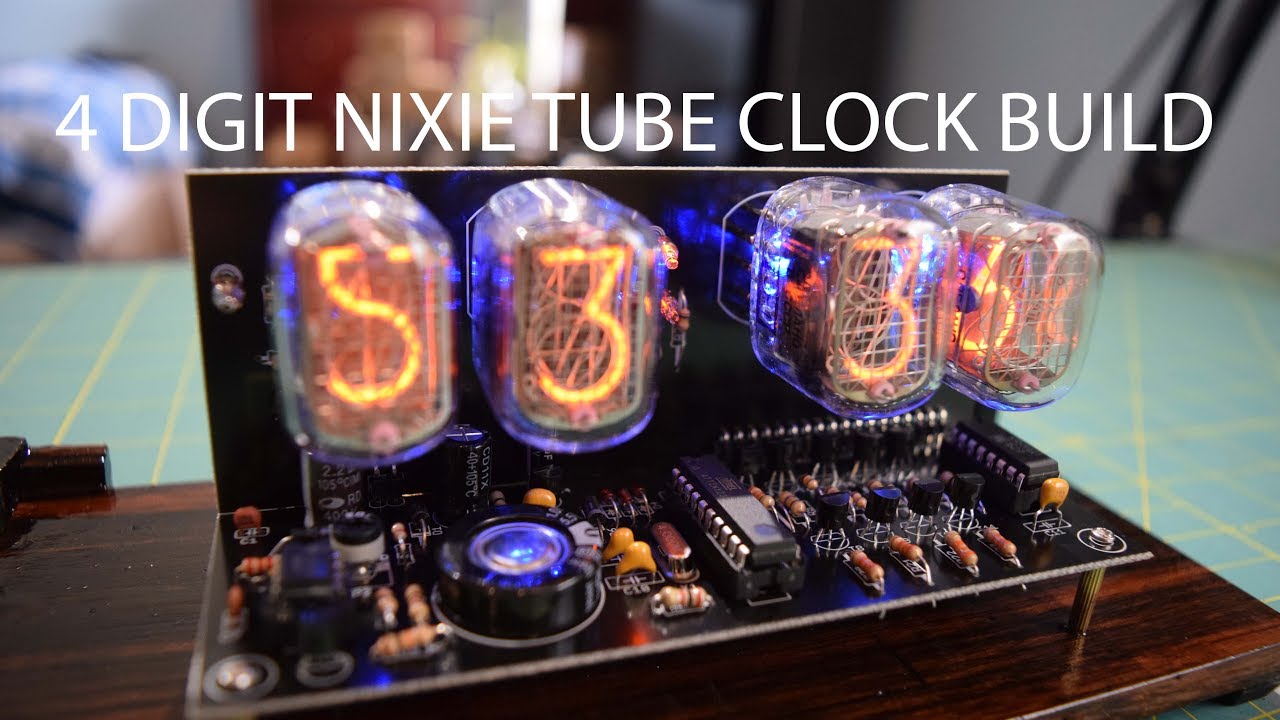 4 Digit IN-12 Nixie Tube Clock Build Using $40 eBay kit - YouTube