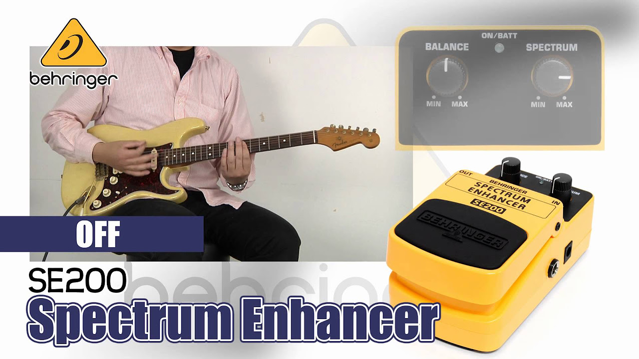 BEHRINGER: ギター用エンハンサー SE200 サウンドバリエーション - YouTube