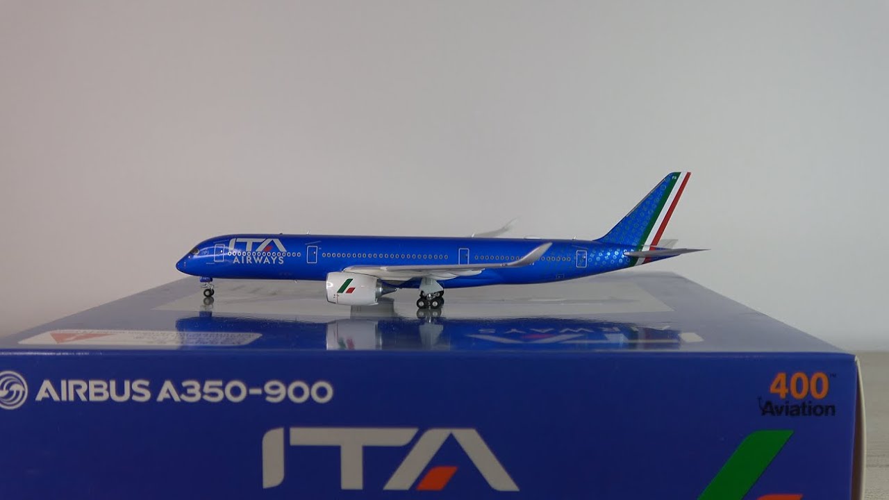 ABSOLUTELY STUNNING Aviation400 ITA Airways Airbus A350-900 Model