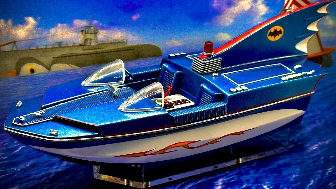 Batman: Classic Series ('66) Batboat (from Eaglemoss) - YouTube
