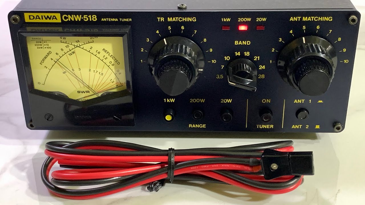 ✨Daiwa CNW-518 HF Tuner 1kW✨ - YouTube