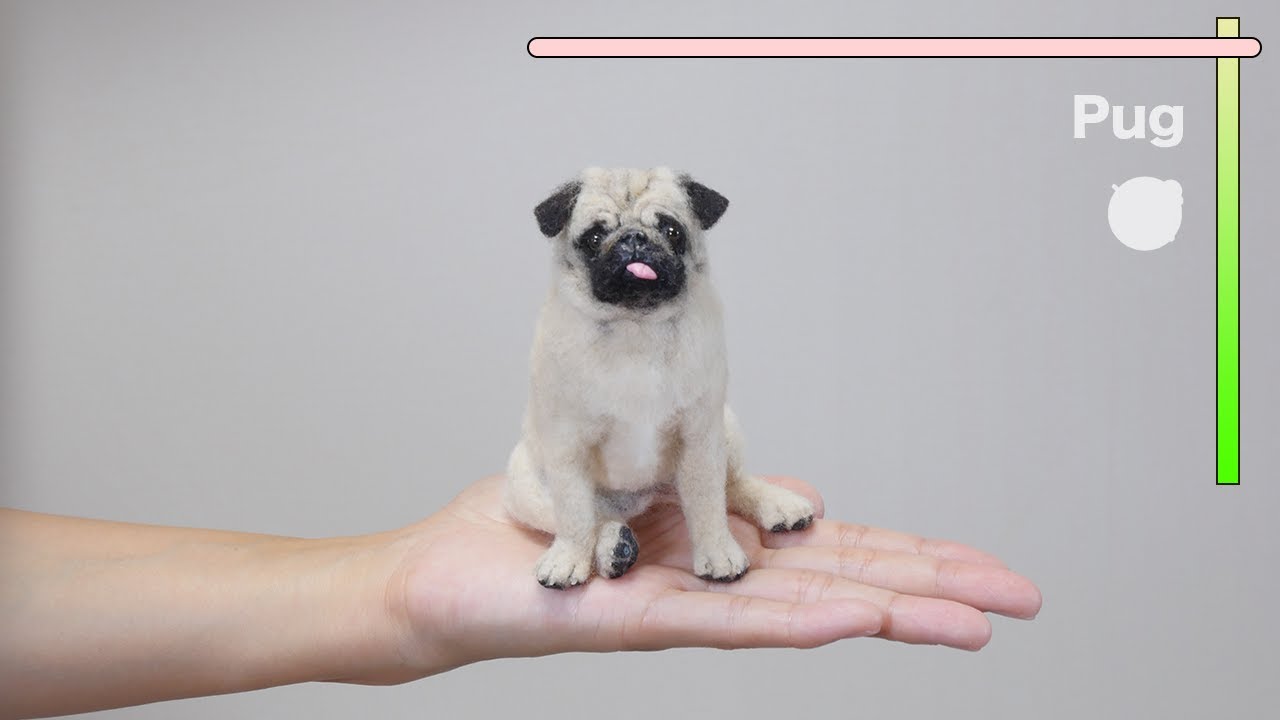 Making a Pug with Needle Felting - YouTube
