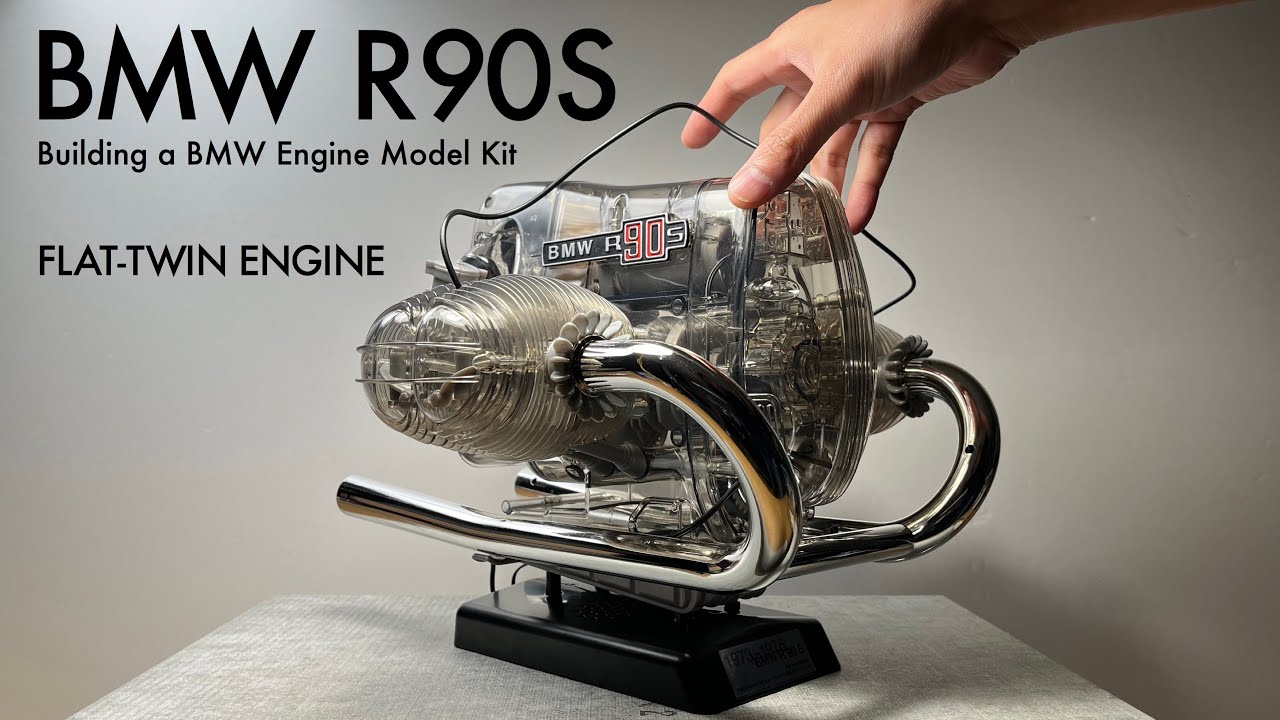 BMW R90S エンジン【EngineDIY】プラモデル製作「1/2 BMW R90S Flat