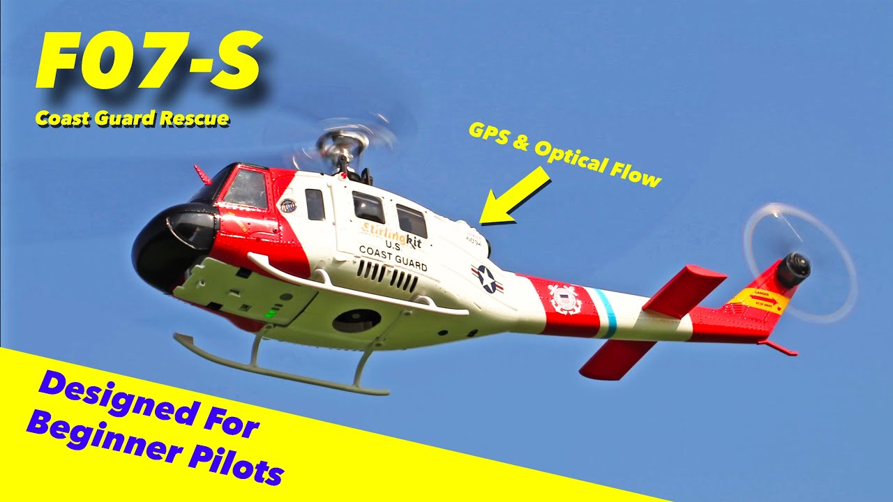 YU XIANG F07-S Coast Guard GPS Heli for Beginner Pilots - YouTube