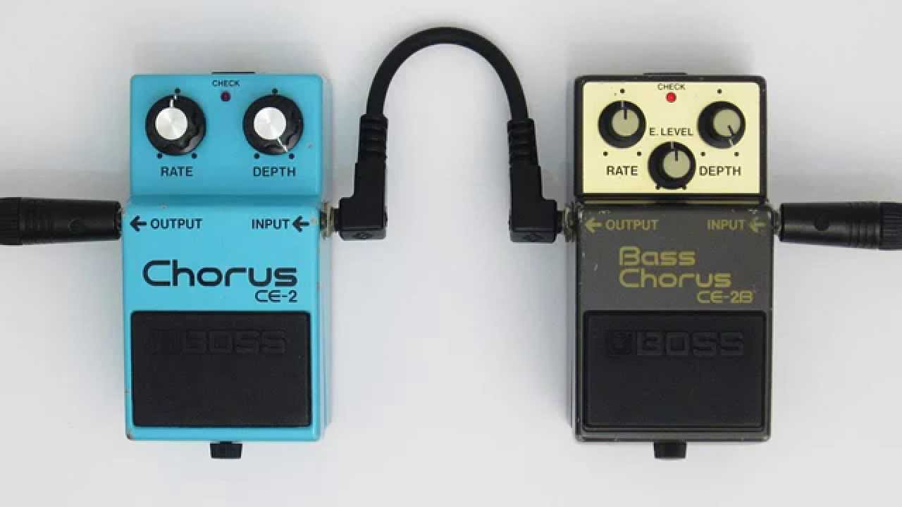 BOSS CE-2 Chorus / CE-2B Bass Chorus Comparison - YouTube