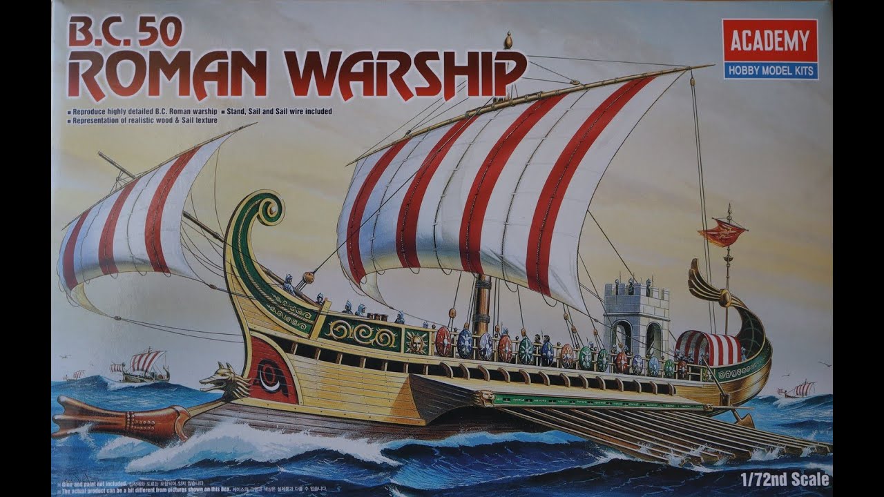 B.C. 50 Roman Warship 1/72 scale - Academy- Unboxing - YouTube