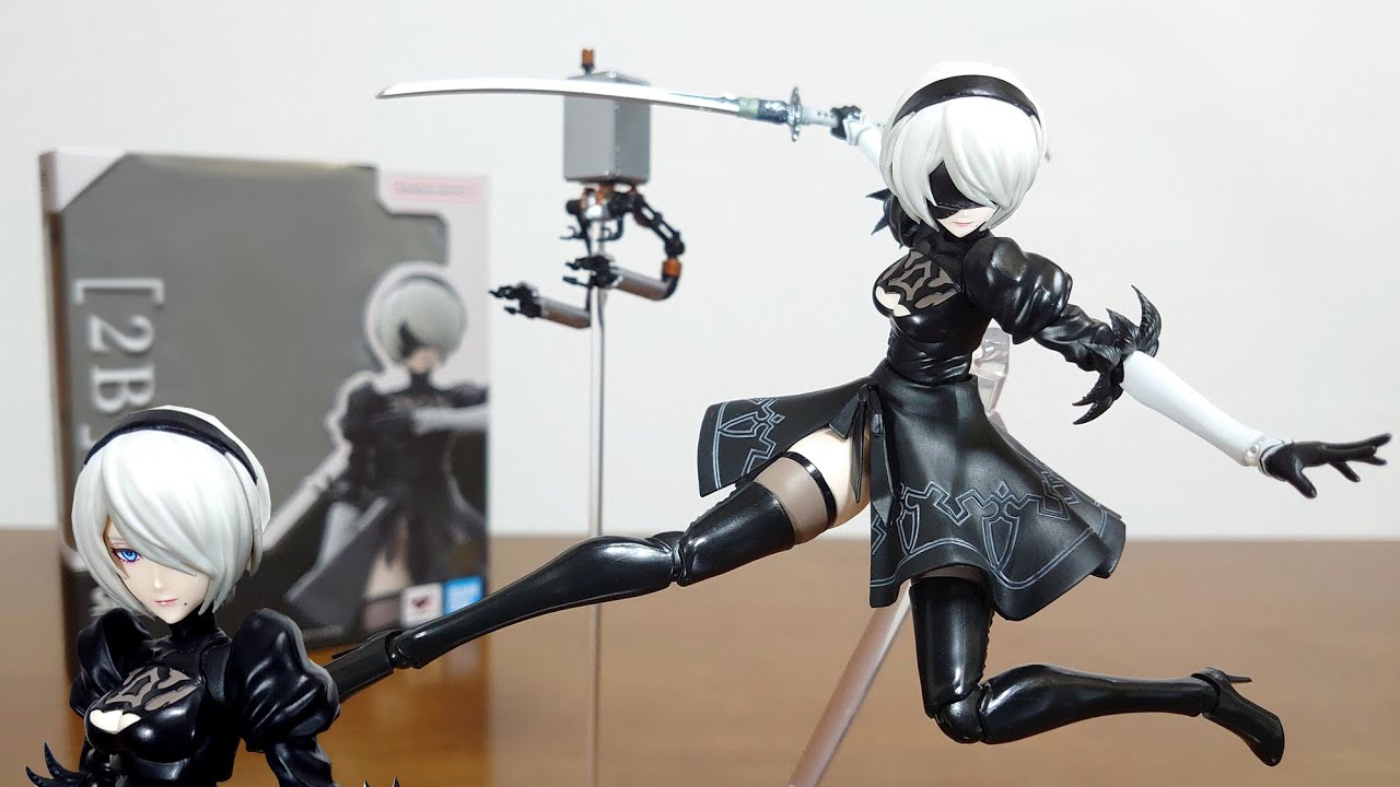 Unexpected 2B to be Figuarts! Works well!) S.H.Figuarts 2B review