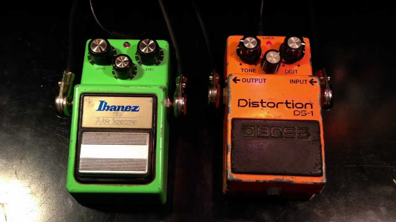 Vintage Ibanez TS9 vs Vintage Boss DS1 - YouTube