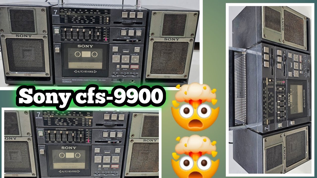 ジャンク品 SONY ソニー ステレオカセットレコーダー CFS-9900