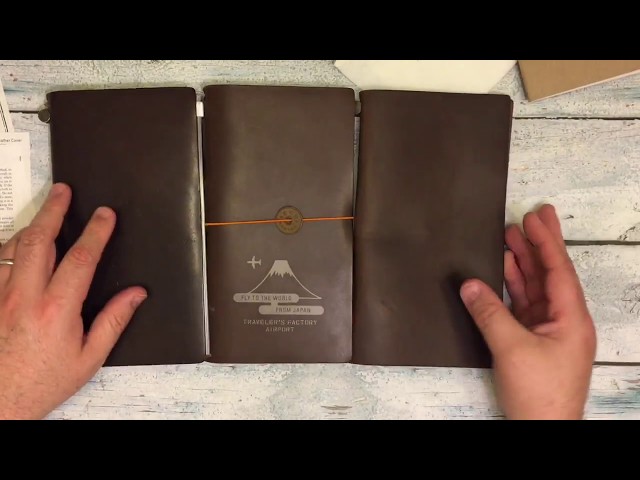 Traveler's Notebook Unboxing Brown - YouTube