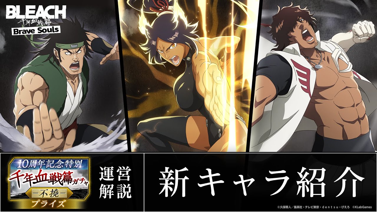 ブレソル/BLEACH】四楓院夜一、志波岩鷲、茶渡泰虎【10周年記念特別