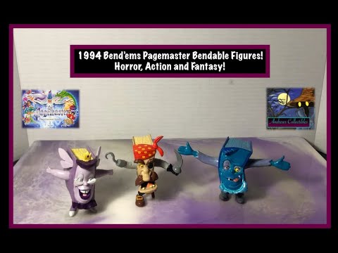 1994 Bend'ems Pagemaster Bendable Figures! Horror, Action and