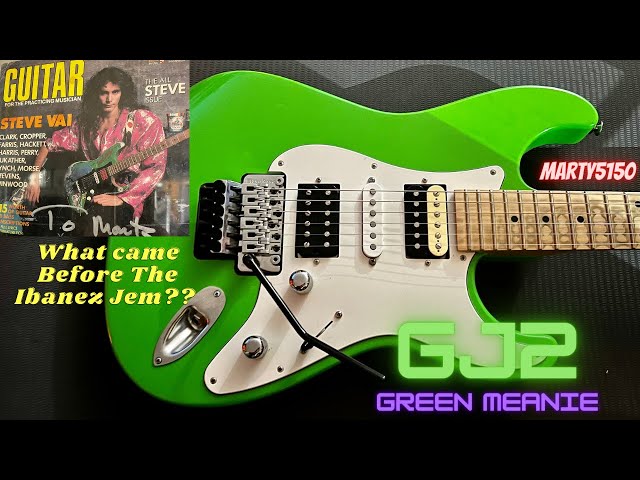 Charvel steve vai Green Meanie風MOD