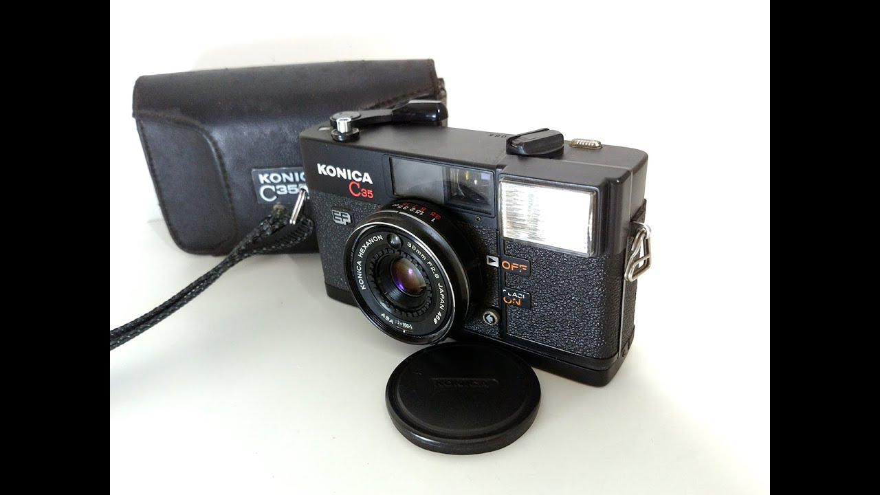 KONICA C35 EF フィルムカメラ 動作テスト - YouTube